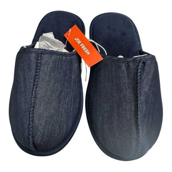 Joe Fresh Blue Denim Slippers Size S (7-8) - Picture 3 of 7